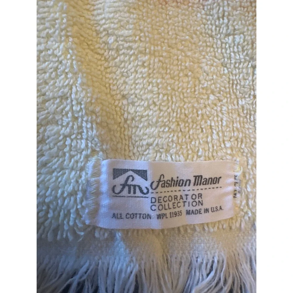 Vintage 70s Terry Original & Fashion Manor Cotton Hand Towels